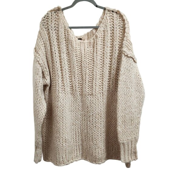 Free People Be There All Over Knit Oversized Comfy Sweater Small - Picture 5 of 16